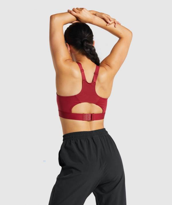 Damske Športové Podprsenky Gymshark Racer Back Bordove | AX0136859
